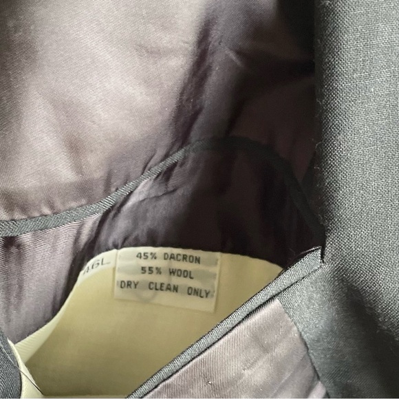 TRIMINHGAM’S BERMUDA | 46 L | Navy Dacron Wool Sport Coat Suit Jacket - Picture 6 of 6